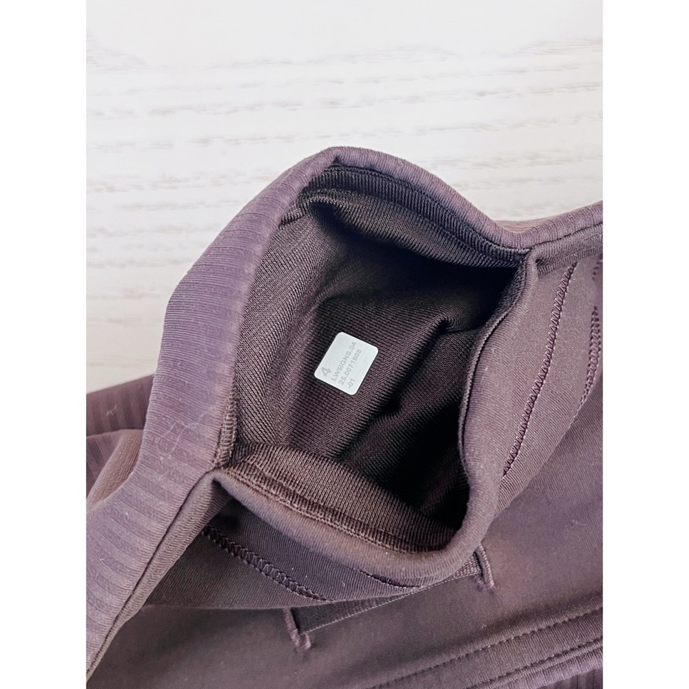 SET Lululemon Wunder Train Ribbed Espresso Size 4 - Picture 7 of 7